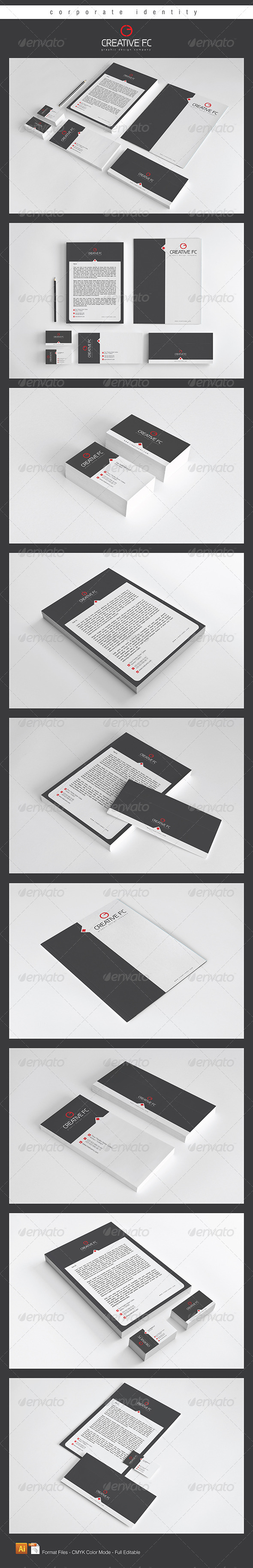 Creative FC Corporate Identity Package - Stationery Print Templates