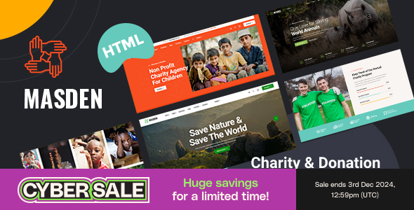 Masden - Charity & Donation HTML Template