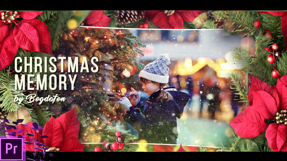 Christmas Memory Premiere Pro template preview