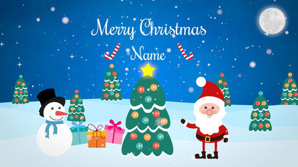 Christmas Premiere Pro template preview