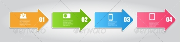 Infographic Template Business Vector Illustration - Web Technology