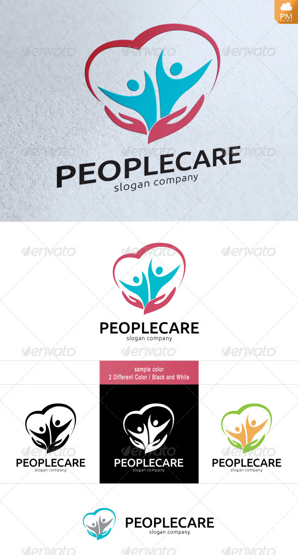 People Care - Humans Logo Templates