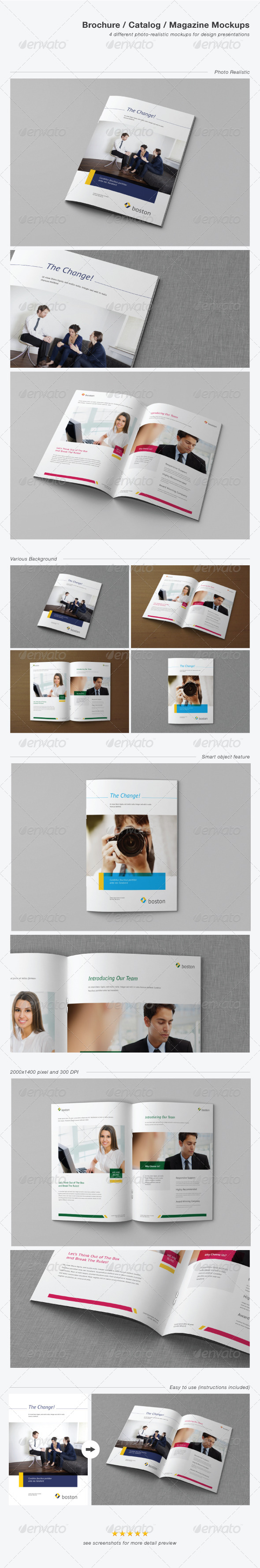 Download Brochure Catalog Magazine Mockups By Codeid Graphicriver