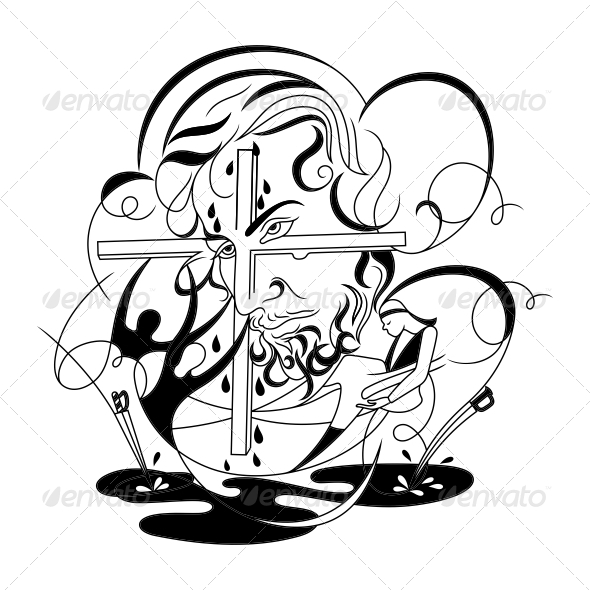 Jesus Religious Vector Designs - Religion Conceptual