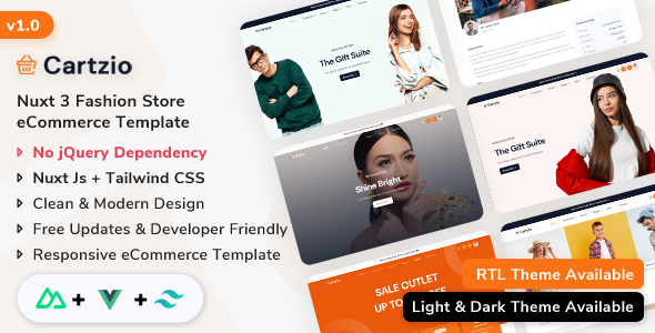 Cartzio - Nuxt Js Multipurpose eCommerce Template