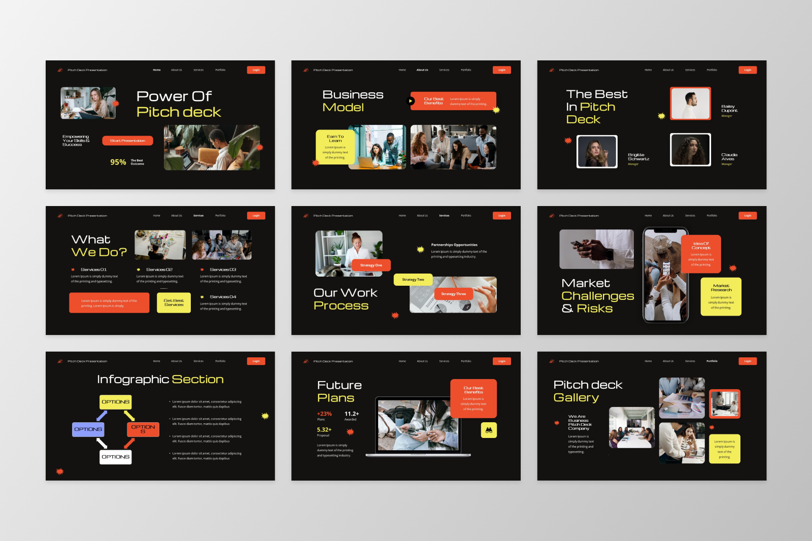 Power Of Pitchdeck - Pitchdeck Keynote Template, Presentation Templates