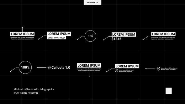 Call - Outs 1.0 | AE Titles template preview