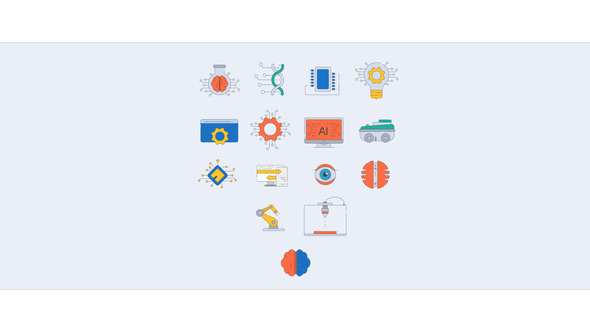 Artificial Icons vol. 1 Infographics template preview