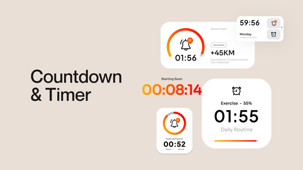 Countdown and Timer Elements template preview