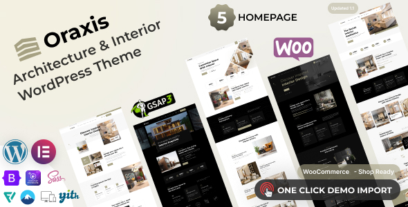 Oraxis - Architecture and Interior Design WordPress Theme