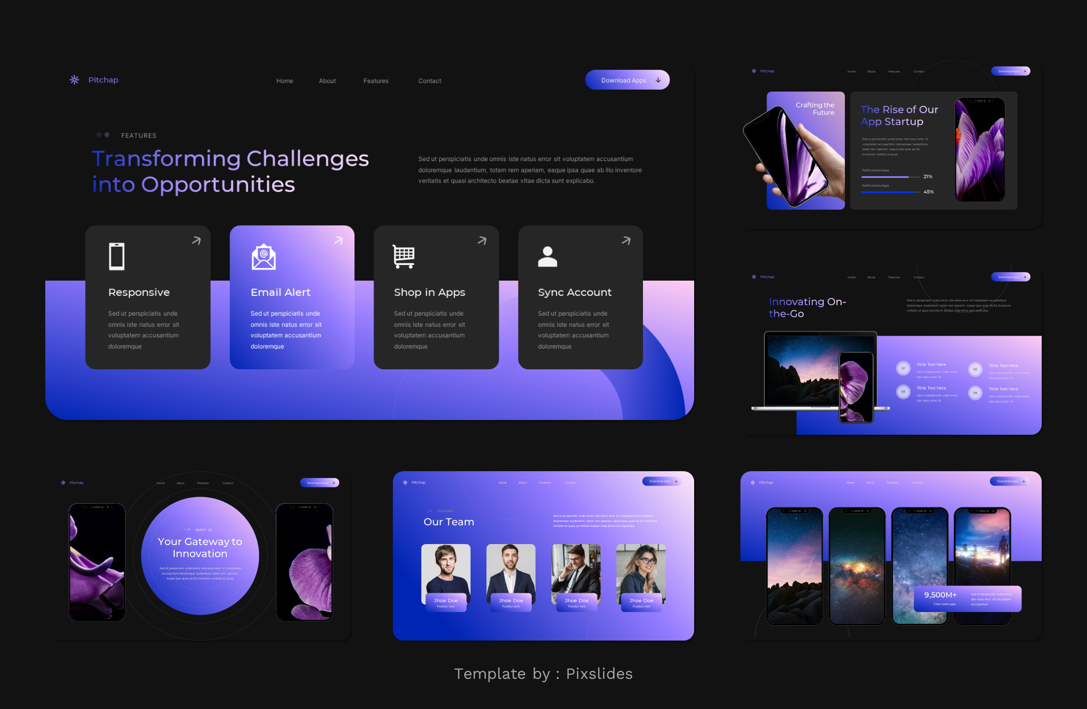 Pitchap - Mobile App & Startup Showcase PowerPoint Presentation ...