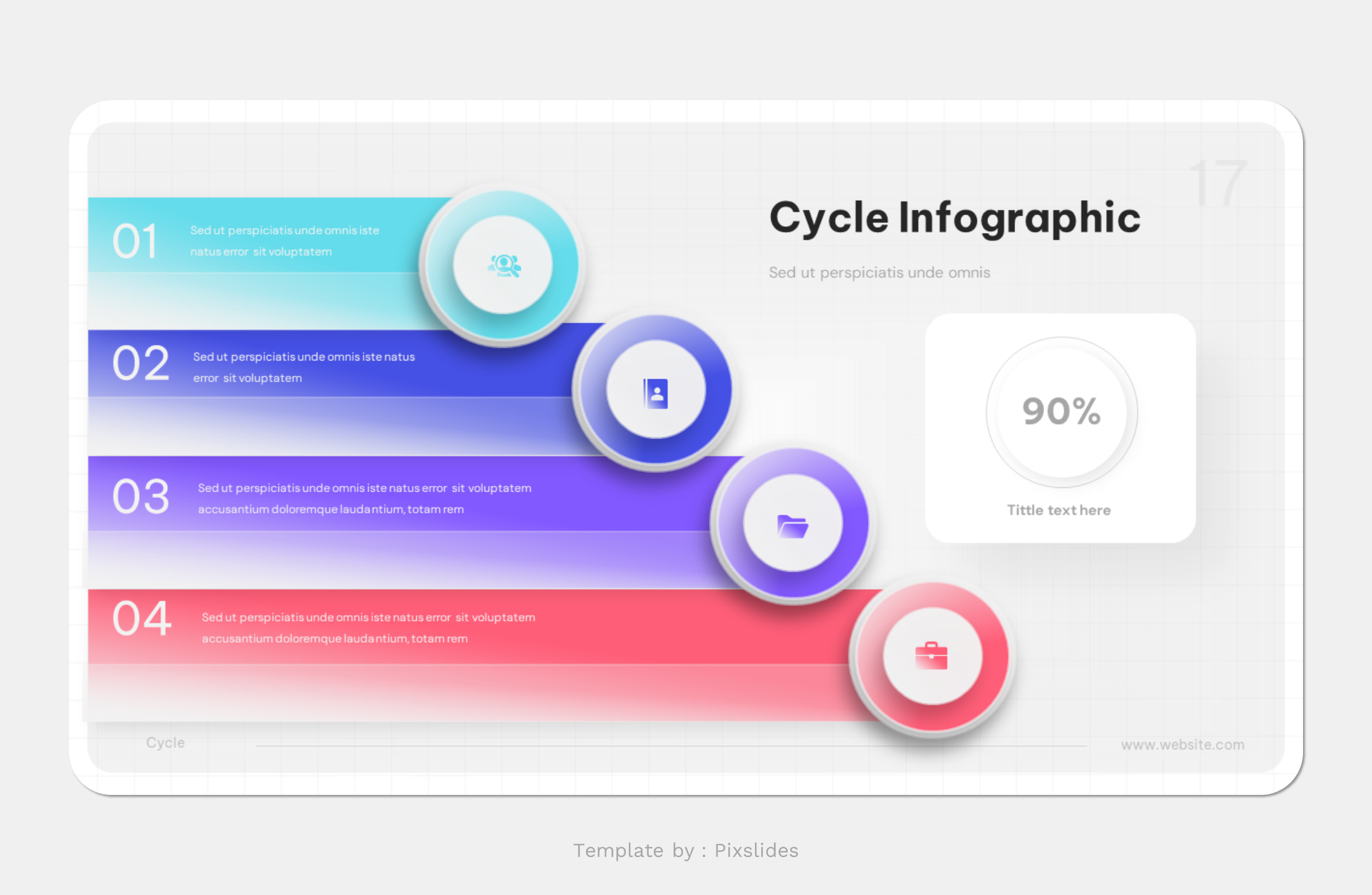 Cycle Infographic PowerPoint Presentation Template, Presentation Templates