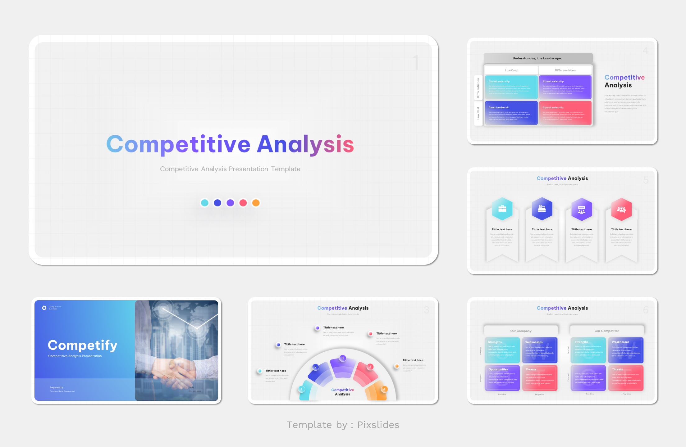 Competitive Analysis Keynote Presentation Templates, Presentation Templates