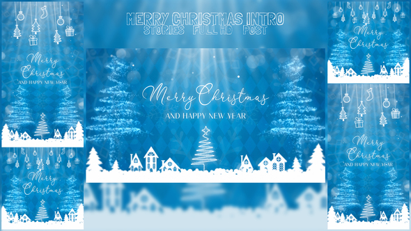Christmas Reels & Happy New Year 2026 Video Displays template preview