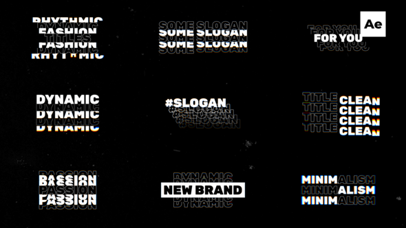 Text Titles / Ae Titles template preview