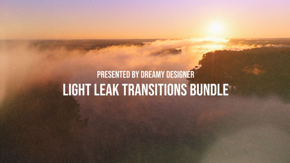 Light Leak Transitions Overlays And color luts Bundle Elements template preview