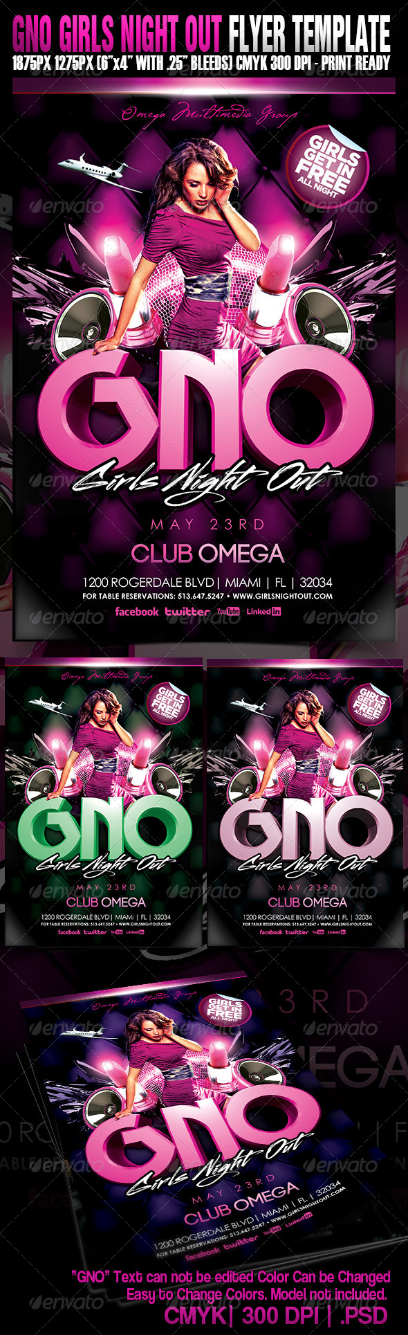Girls Night Out - Events Flyers