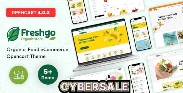 FreshGo - Organic & Supermarket Opencart Food Store