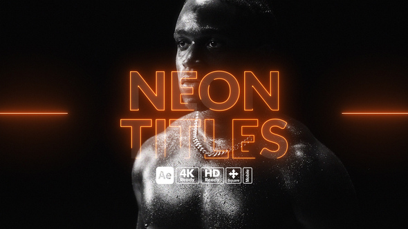 Neon Titles Titles template preview