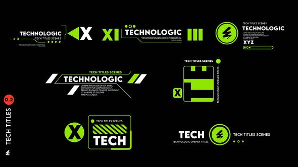Technological Titles V 0.2 Titles template preview