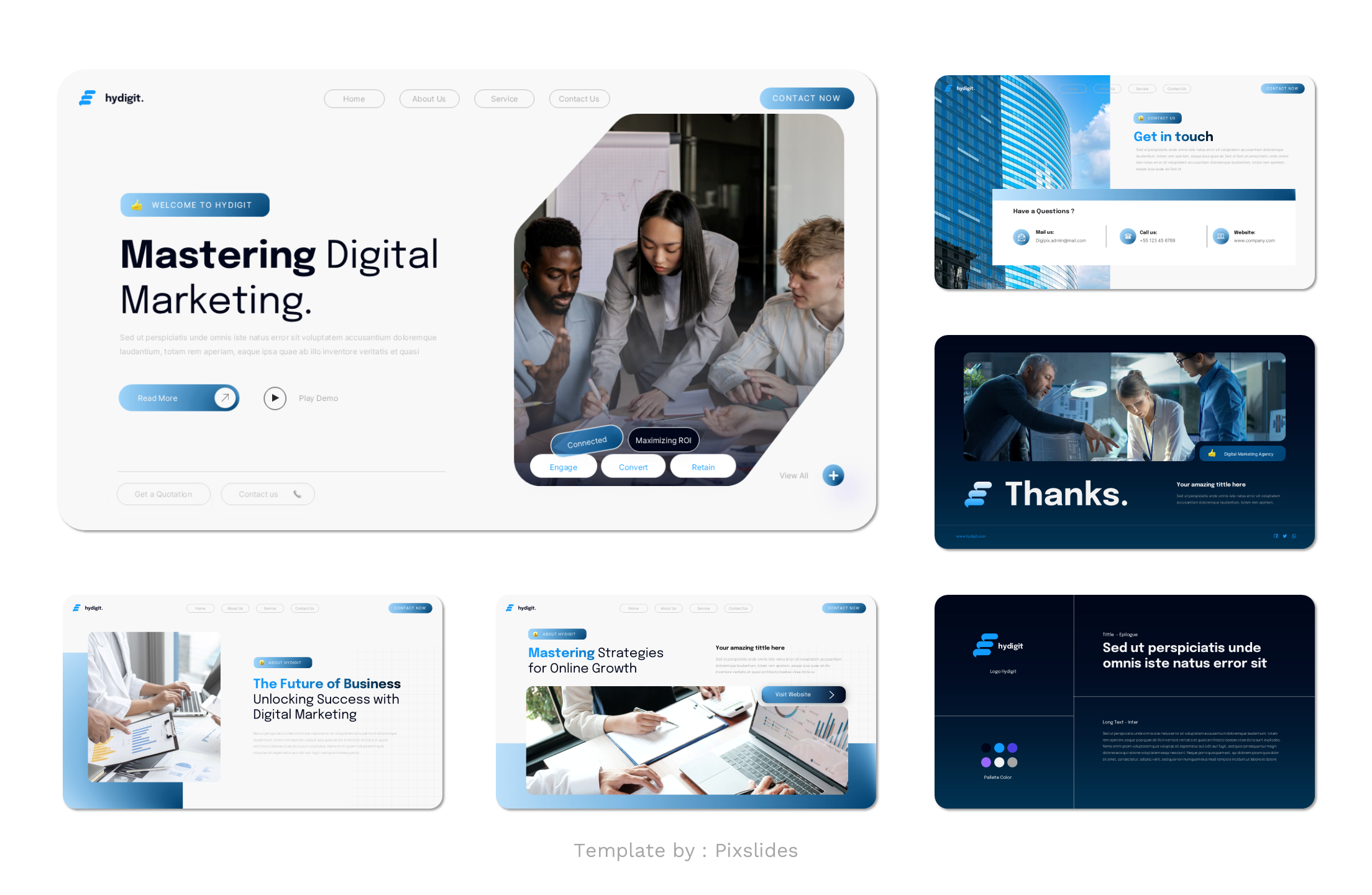 Hydigit - Digital Marketing Agency Keynote Presentation Template ...