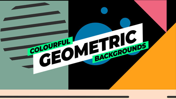 Geometric Backgrounds Elements template preview
