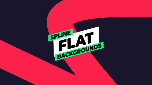 Spline Flat Backgrounds Elements template preview
