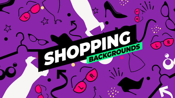 Shopping Backgrounds Elements template preview