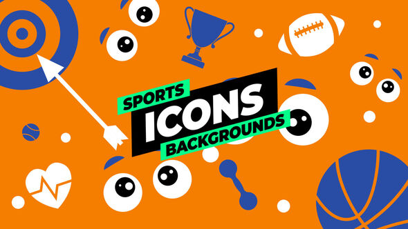 Sports Icons Backgrounds Elements template preview