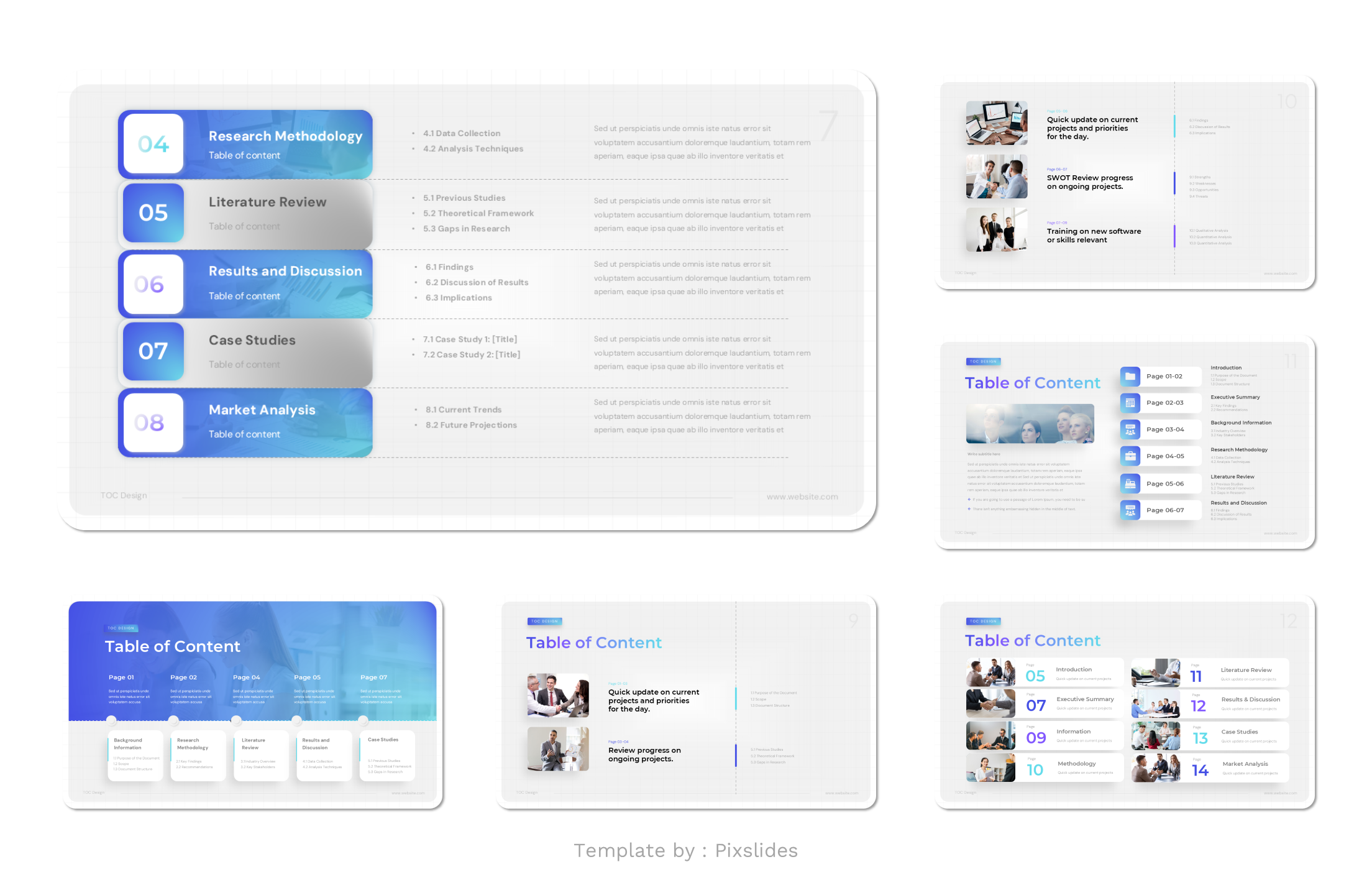 Table of Contents PowerPoint Presentation Template, Presentation Templates