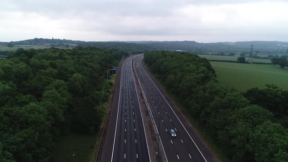 Aerial Motorway 4k