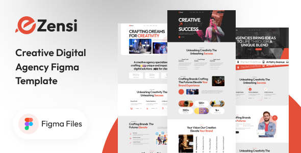 Ezensi - Creative Digital Agency Figma Template