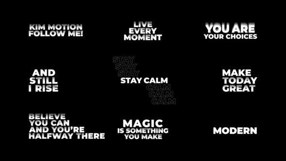 Titles | After Effects Titles template preview