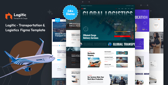 Logitic – Transportation & Logistics Figma Template