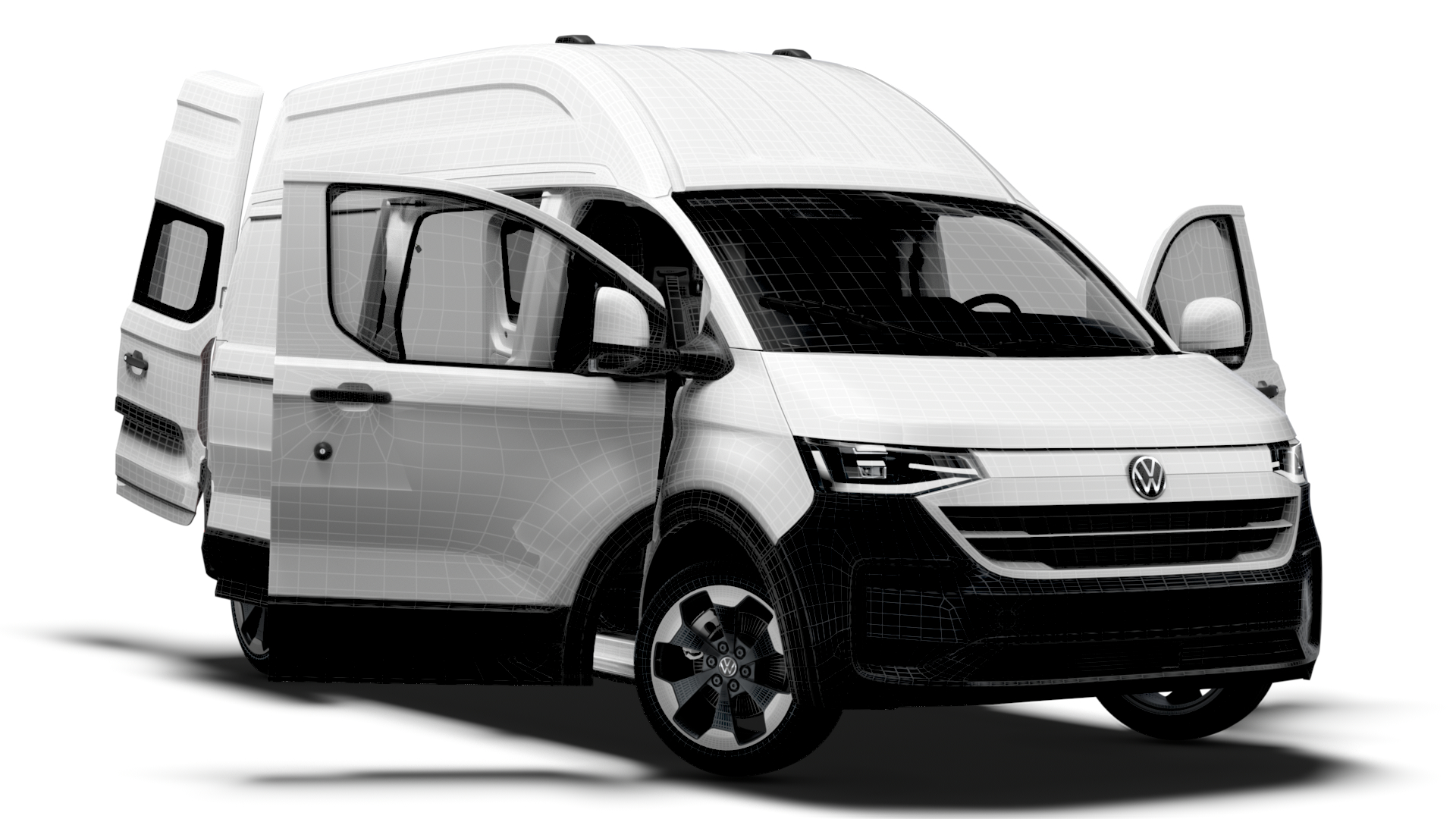 VW Transporter Van L2H2 HQ Interior 2025 by creator_3d 3DOcean