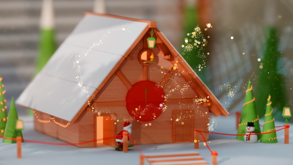 Christmas House broadcast-packages template preview