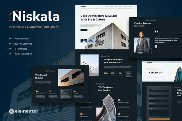 Niskala - Architercture Elementor Template Kit