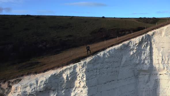 Aerial View of the White Cliffs of Dover Which Face Towards Continental Europe alt
