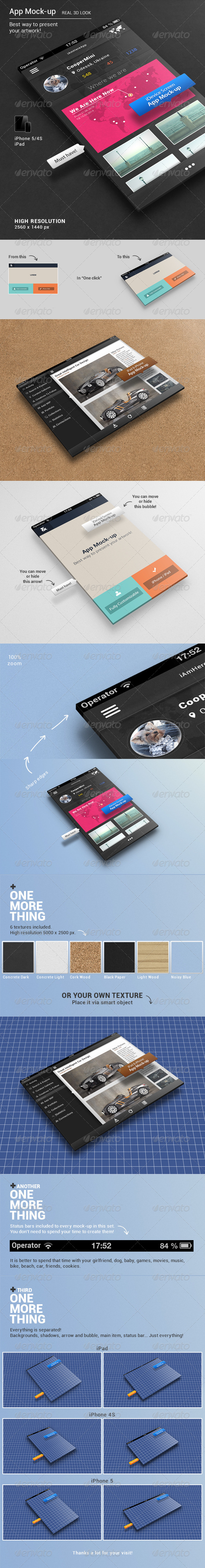 App Mock-up - Mobile Displays
