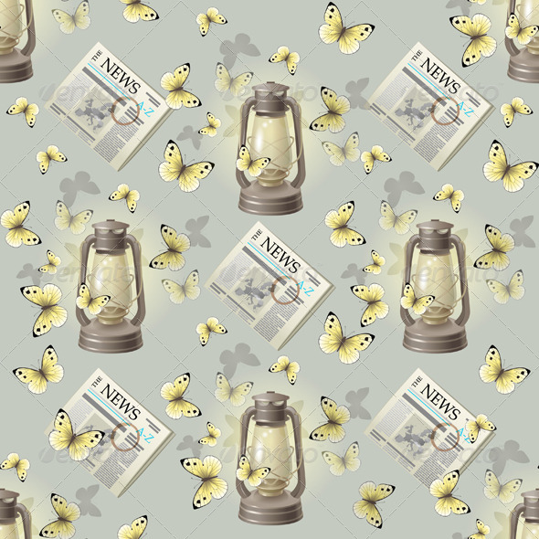 Seamless Retro Pattern - Patterns Decorative