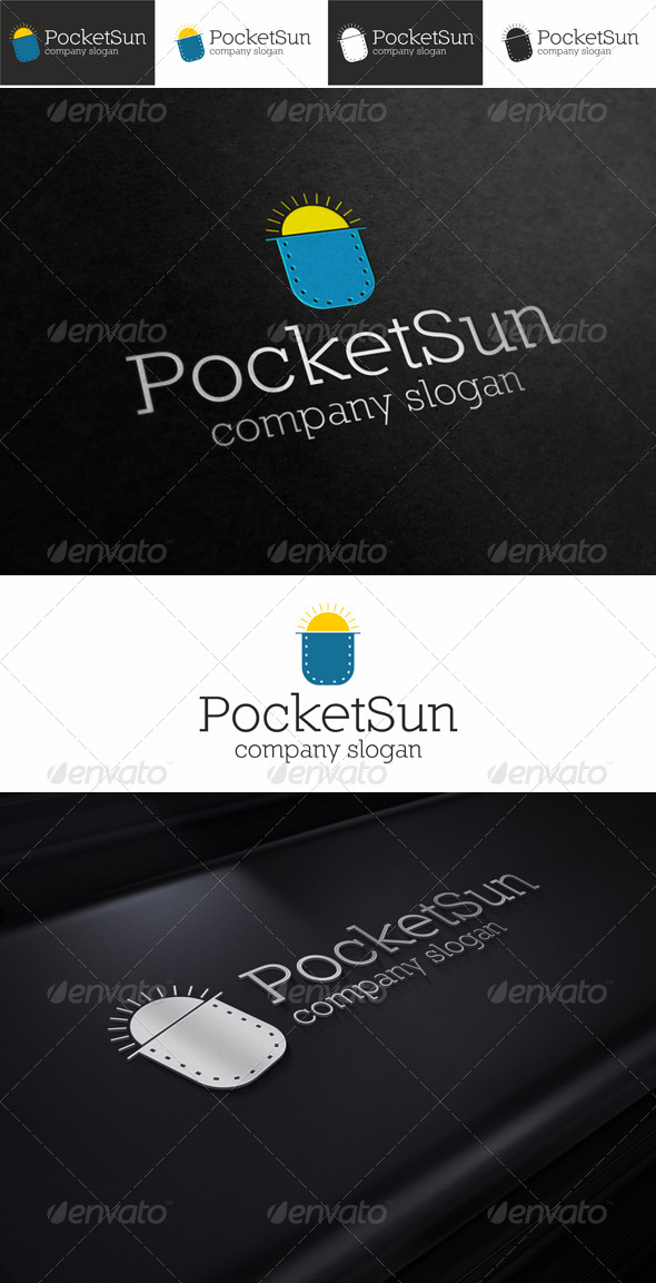 Pocket Sun Mobile App Logo - Symbols Logo Templates