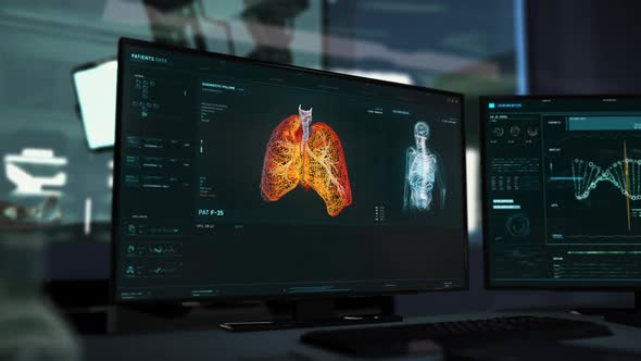 The Lungs are being Investigated for the possible virus infection at Laboratory alt