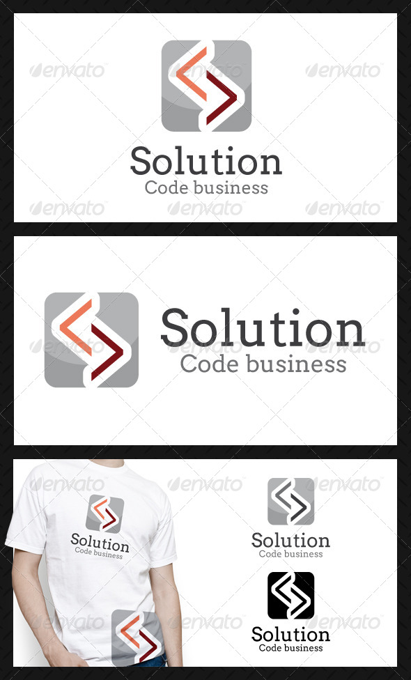 Solution Code Business Logo Template - Symbols Logo Templates