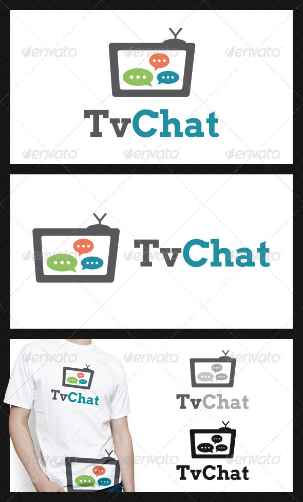Tv Chat Logo Template - Objects Logo Templates