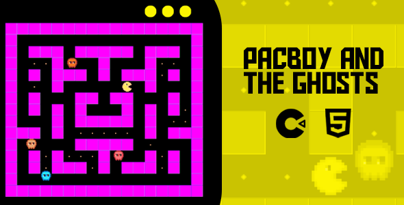Pacboy and the ghosts – HTML5 Game – Construct 3