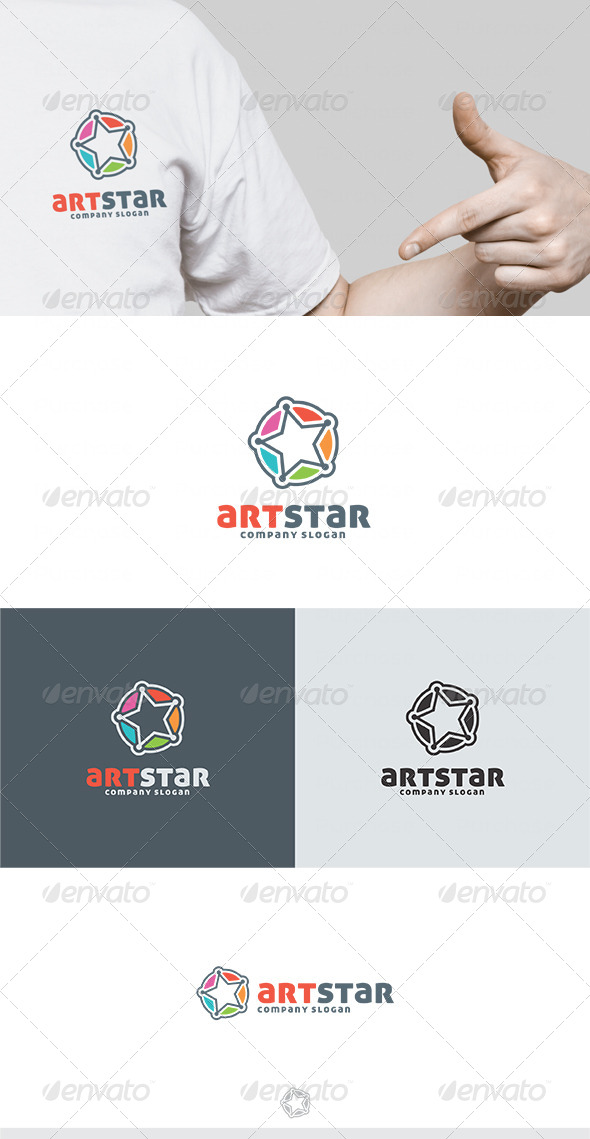 Art Star Logo - Vector Abstract