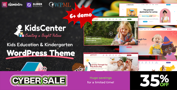 KidsCenter - Kindergarten and Kid Care Education WordPress Theme