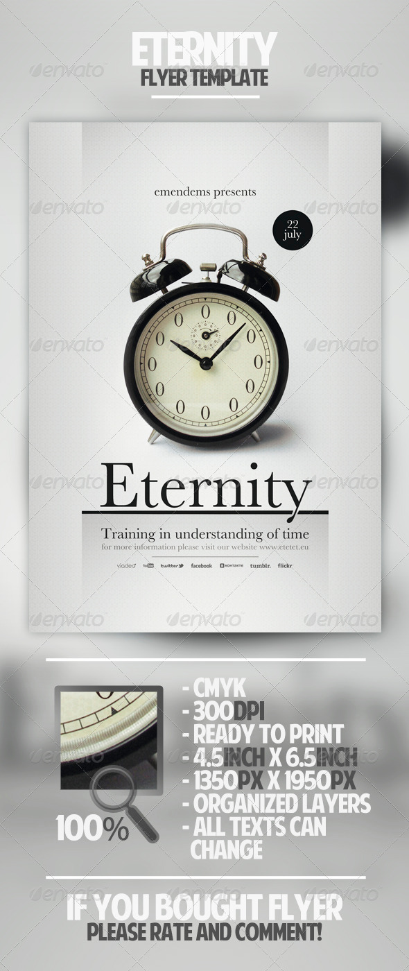 Eternity Flyer Template - Miscellaneous Events