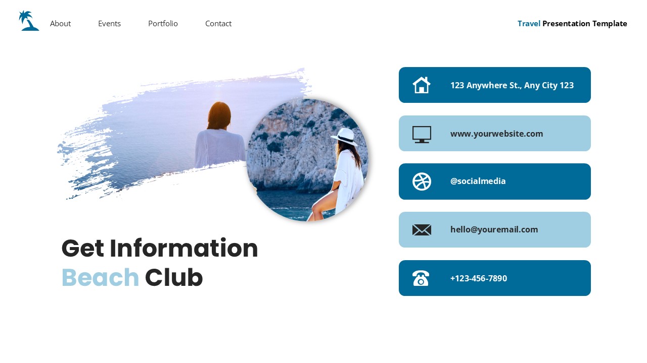 Beach Club - Travel Powerpoint Templates, Presentation Templates ...