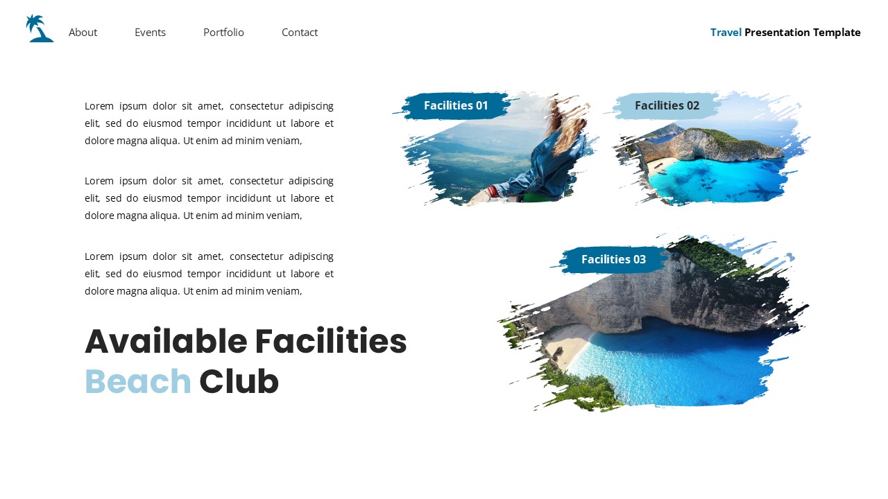 Beach Club - Travel Powerpoint Templates, Presentation Templates ...
